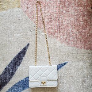 White quilted leather Giani Bernini Bag Vintage